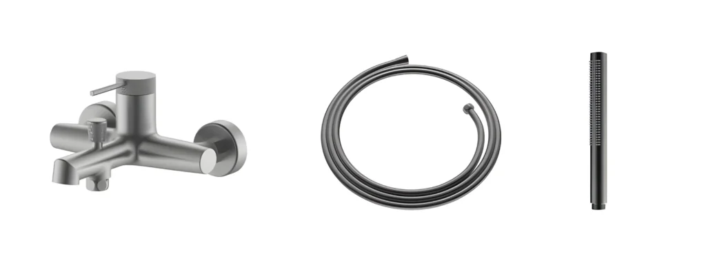 PALMFIELD kádtöltő szett, gun metal AR-1104GMSET