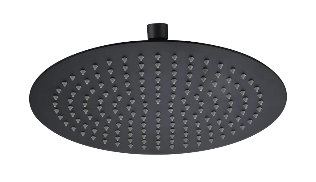 Slim Round 30 cm kerek esőztető matt fekete AR-3002MB